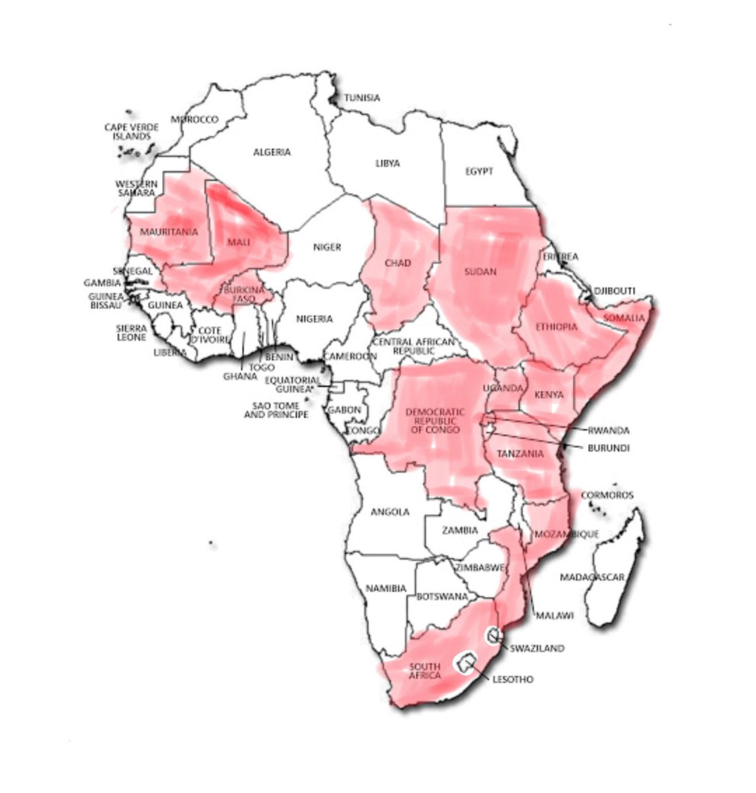 Political map of Africa